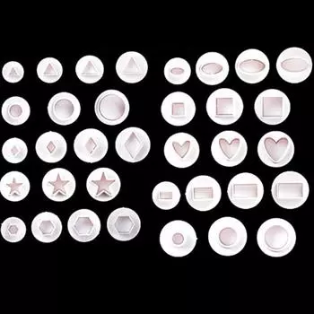 Модный инструмент для выпечки Модный весенний штамп для печенья Геометрический домашний декоративный поворотный пресс-форм для торта Украшения для вечеринки DIY Домашнее хозяйство Сахарный цветок Десерт DIY THM005/3Pcs Set