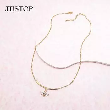 Модный изгиб трубы большой насекомое пчела кулон ожерелье женский кулон подарок