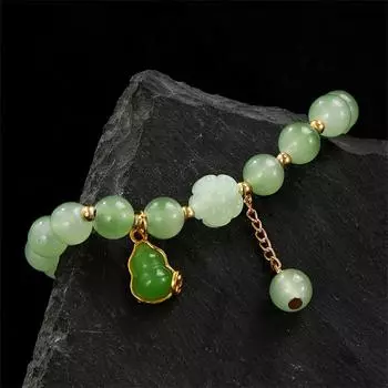 Модный изысканный браслет с подвеской в виде бабочки на удачу в виде арахиса для мужчин и женщин в китайском стиле, бисерный браслет, ювелирные изделия, аксессуары, подарки A2