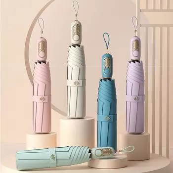 Модный китайский складной зонт для женщин 8K полностью автоматический зонт ветрозащитный прочный 280T гольф дождевик зонты розовый