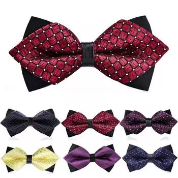 Модный Классический Регулируемый Новинка Галстук Атласный Лук Унисекс Смокинг Свадебный Галстук JL-6