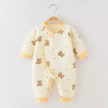 Модный комбинезон Kiddiezoom для новорожденных с V-образным вырезом из теплой, приятной для кожи, облегающей ткани премиум-класса для мальчиков и девочек. 59cm