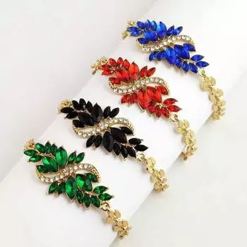 Модный корейский вариант павлин бриллиантовый браслет женский 5-цветный браслет ювелирные изделия вечеринка роскошь подарок на день рождения