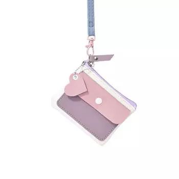 Модный короткий кошелек из искусственной кожи, противоугонный мини-кошелек для монет с подвеской на веревке, сумка для денег для мужчин и женщин, маленькая сумка для ключей One Size белый