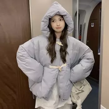 Модный короткий пуховик для женщин, зимний новый стиль, студенческий миниатюрный размер S белый