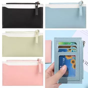Модный кошелек контрастного цвета, сумка для денег, сумка для кредитных карт, мини-кошелек для монет, небольшой кошелек