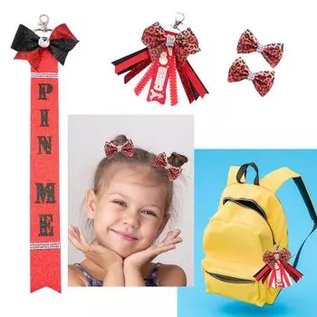 Модный кожаный аксессуар с бантом, красочные брелки с бантом, уникальный подарок для любителей чирлидерства 8