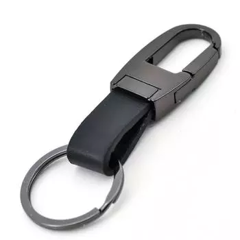 Модный кожаный брелок для ключей, новый мужской женский металлический талиевый подвесной брелок, лучший подарок, брелок для ключей