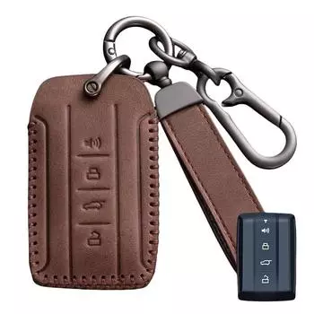 Модный кожаный чехол для автомобильного ключа, брелок для 2021 года, танк 300, танк 500, защитный чехол без ключа, брелок для автомобильных аксессуаров, протектор For Tank коричневый
