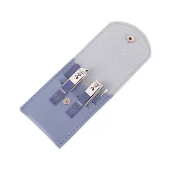 Модный кожаный чехол для ногтей, набор инструментов для удобного путешествия, маникюрные ножницы, набор для педикюра, острое лезвие