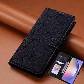 Модный кожаный чехол-книжка для Samsung Galaxy A15 A05 A54 A53 A34 A24 A14 A04S A23 A33 A53 A73 M54 M14 S20 S21 FE S22 S23 Ultra Plus, чехол-кошелек For Samsung Galaxy A05 жёлтый