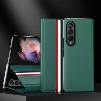 Модный кожаный чехол против пота для Samsung Galaxy Z Fold4 5g Fold 4 Fold3 Fold2 Fold 2 3 Zfold4 Нескользящие защитные чехлы for Samsung Z Fold 2 красный
