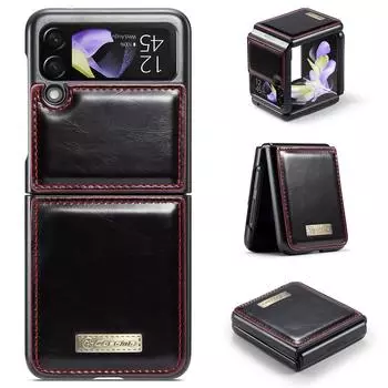 Модный кожаный чехол против пота для Samsung Galaxy Z Flip 4 Flip3 Flip4 5g Flip 3, аксессуары для мобильных телефонов, принципиально чехлы for Samsung z Flip 3 чёрный