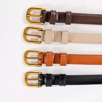 Модный кожаный ремень для женщин, брючные платья, ремни, повседневный пояс с пряжкой чёрный