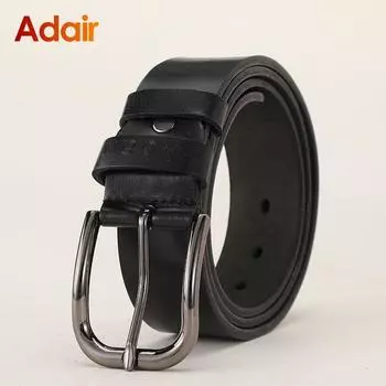 Модный кожаный ремень, мужской роскошный ремень, мужской ремень с пряжкой, мужской ремень из натуральной кожи, дизайнерский ремень AHQ2104 85cm чёрный