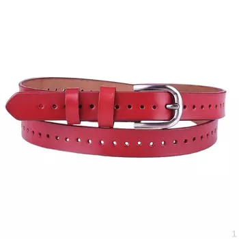 Модный кожаный ремень с пряжкой-булавкой, поясной ремень для брюк коричневый