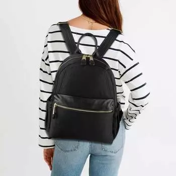 Модный кожаный рюкзак, простой женский школьный рюкзак, большой вместимости из ткани Оксфорд для повседневных путешествий