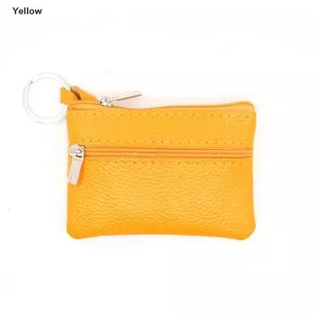 Модный кожаный женский кошелек для монет, маленький кошелек, сумка для мелочи, мини-сумка на молнии с зажимом для денег, карманные кошельки, держатель для ключей