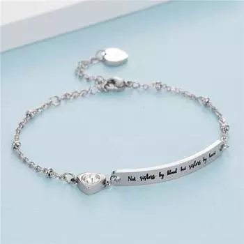 Модный красивый браслет, удлинительная цепочка из титановой стали, мастерство изготовления серебряный