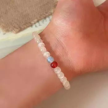 Модный красочный браслет из бисера, простой темпераментный эластичный браслет из веревки, женский новый ювелирный подарок