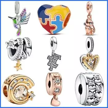 Модный красочный кулон Колибри , украшение из бисера, подарок, свободные бусины сделай сам