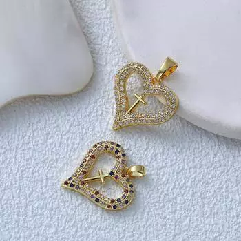 Модный крест-подвеска Love, женский нишевый дизайн, высококачественное ожерелье с цепочкой на ключицу