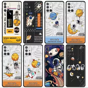 Модный крутой чехол с изображением астронавта для Samsung Galaxy A52 A12 A51 A32 A21s A71 A32 5G A12 A22 A53 A31 A13 A72 A02s A41 A03 Чехол для телефона Samsung A52 4G(5G)