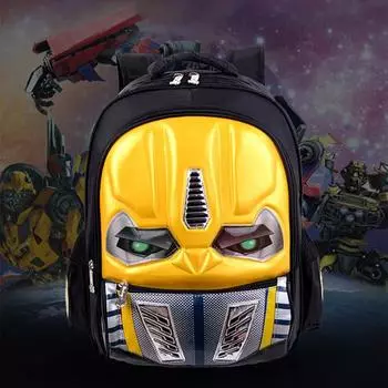 Модный крутой водонепроницаемый детский рюкзак со светодиодной подсветкой, новый школьный рюкзак, сумка для книг, легкий детский рюкзак L небесно-голубой