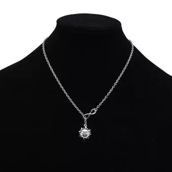 Модный кулон с подсолнечником, золотая цепочка-колье, массивное массивное ожерелье, ювелирные изделия 1