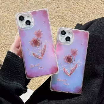 Модный квадратный чехол для телефона с цветочным принтом для Iphone 14 13 12 11 Pro Max 13 14plus 14pro Max противоударный защитный чехол с цветочным принтом for iPhone 14Pro Max