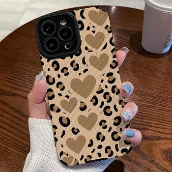 Модный лоскутный чехол с леопардовым принтом для iPhone 15 Pro Max 14 13 12 11 Pro Max X XR XS Max 7 8Plus, защита объектива, мягкий чехол из ТПУ For iPhone X