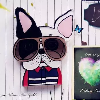 Модный магнит на холодильник с героями мультфильмов, собака, 4-5 см, акриловая популярная магнитная наклейка, украшение для дома, милая J