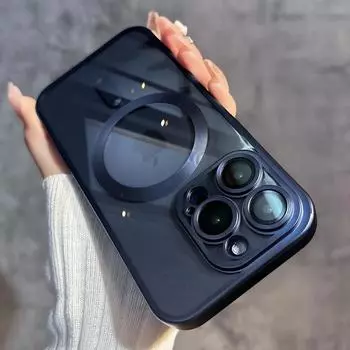 Модный магнитный чехол для телефона для iPhone 15, 14, 13, 12, 11 Pro Max 15 Plus, матовый матовый чехол для Magsafe, чехлы-бамперы, чехол Funda For iphone13Pro