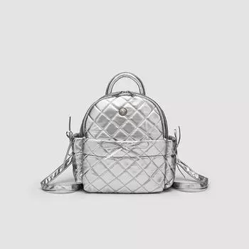 Модный маленький ароматный рюкзак с бриллиантами в клетку для женщин, маленький рюкзак с бантом, рюкзак для колледжа