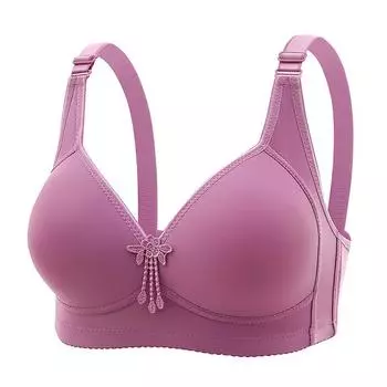 Модный маленький бюстгальтер, бюстгальтер без стального кольца, тонкое губчатое нижнее белье, дышащий женский бюстгальтер, женский 80B фиолетовый