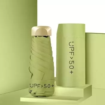 Модный маленький складной зонт от дождя, женский мини-карманный зонтик от солнца для девочек, портативный анти-УФ-зонт для путешествий, сверхлегкий зонт от солнца