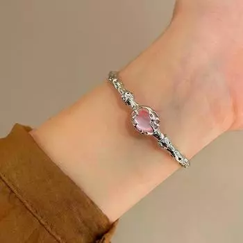 Модный металлический браслет неправильной формы с текстурой лавы и кристаллами, полубраслет с регулируемым складным браслетом, ювелирные изделия, подарок на праздничную вечеринку