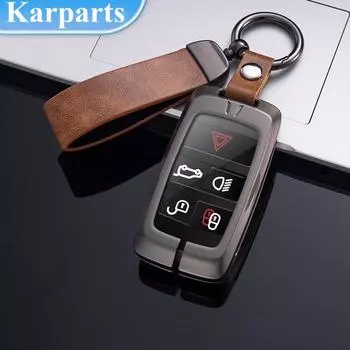 Модный металлический чехол для дистанционного ключа автомобиля, брелок для Land Rover Range Rover Evoque Discovery Sport Velar для Jaguar XE E-PACE XF For Land Rover чёрный