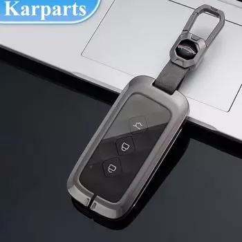 Модный металлический цинковый чехол для ключей от машины, брелок для ключей, ракушки для ключей для Wuling Jiachen 2021, держатель для ключей Wuling Star 2021 чёрный