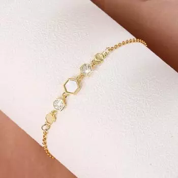 Модный микро-инкрустированный браслет из циркона, женский браслет с шестью деформациями, индивидуальный модный изысканный браслет с опалом белый