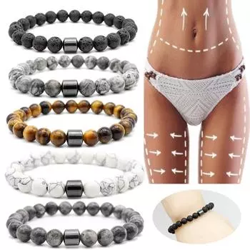 Модный микромагнитный браслет, браслет из натурального камня, женский браслет с магнитной терапией, ювелирные изделия A