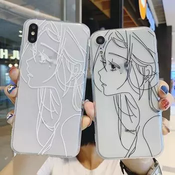 Модный милый мягкий анимационный телефон для Iphone 6s Max 12 XS XR 13 Mini 14 X 6 Pro Plus 7 8 11, силиконовый мягкий чехол из ТПУ Iphone 12promax мускатный орех