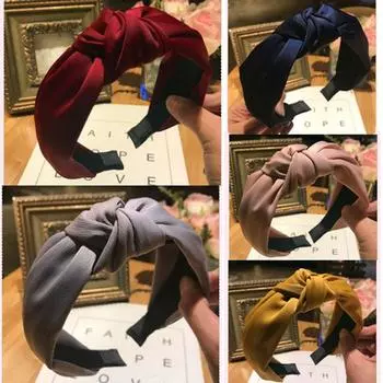 Модный милый узел простой жемчужный ободок для волос резинки для волос обруч для волос крест pearl #1