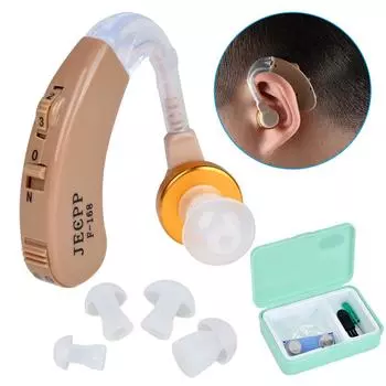 Модный мини-вкладыш JECPP с регулируемым звуком F-168, усилитель слухового аппарата, комплект для ушей для пожилых людей