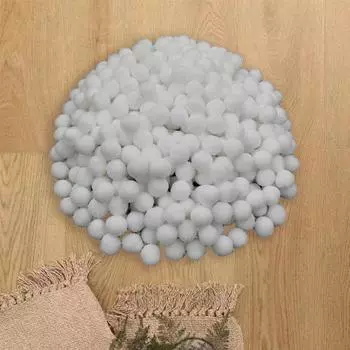 Модный многоцветный плюшевый шар для шитья и рукоделия 10/15 мм, мягкий помпон, помпоны, детские игрушки, украшения, материал ручной работы, пушистые аксессуары для поделок, свадебный декор 10mm 150Pcs темно-синий