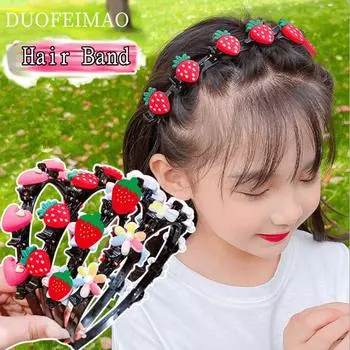 Модный многослойный головной убор для милой девушки, заколка для волос, плетение обруча для волос