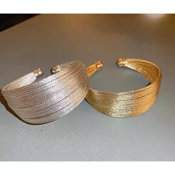 Модный многослойный открытый браслет с гальваническим покрытием