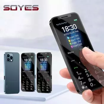 Модный мобильный телефон SOYES A6, 2,4 дюйма, 1200 мАч, задняя камера, FM-фонарик, четыре SIM-карты, кнопка 2G, мобильный телефон для резервного копирования, студенческий мобильный телефон