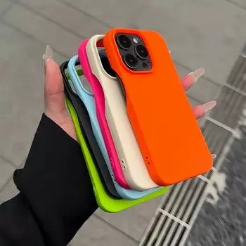 Модный мягкий чехол из жидкого силикона Candy для iPhone 11 12 13 14 15 Pro Max Plus, противоударный чехол-бампер For iPhone 15Pro max бежевый