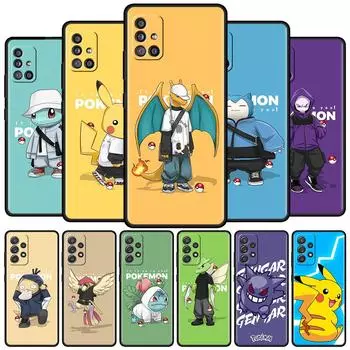 Модный мягкий чехол с покемоном для Samsung Galaxy A51 A12 A21s A71 A31 A52 A32 A02s A22 A41 A13 A11 A03s A72, силиконовый чехол из ТПУ для телефона Samsung A03s